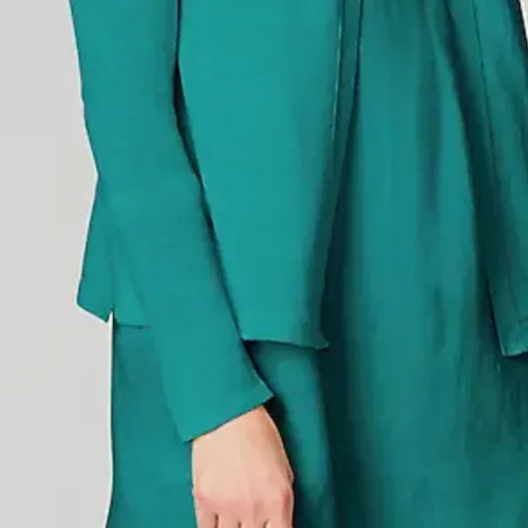 J.Jill Small Petite Open Front Silk Blend Cardi Mediterranean blue Cardigan - Picture 2 of 11